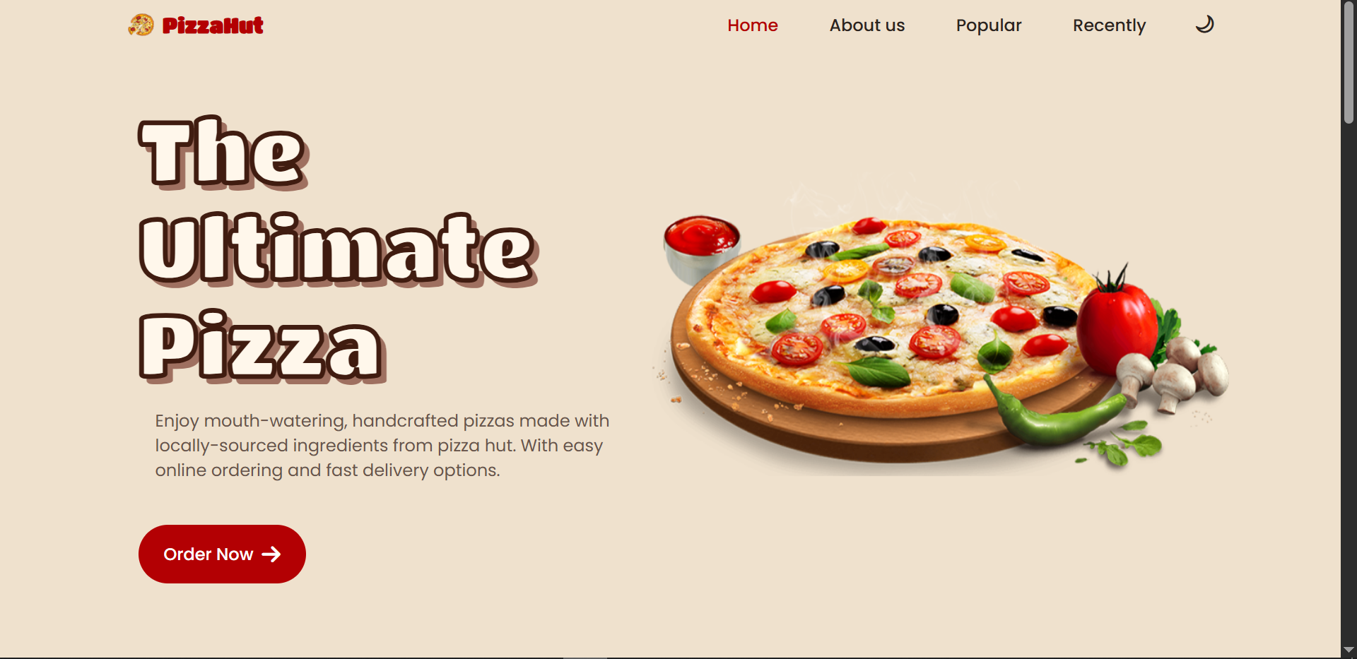 PizzaHut Website