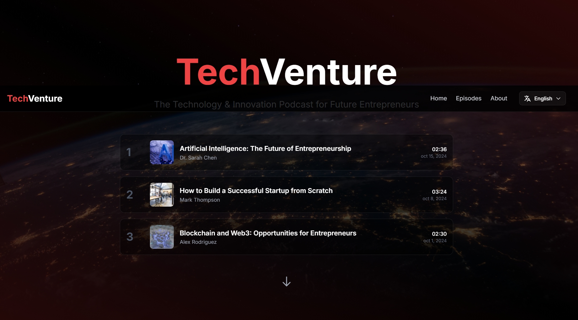 TechVenture - Podcast Template